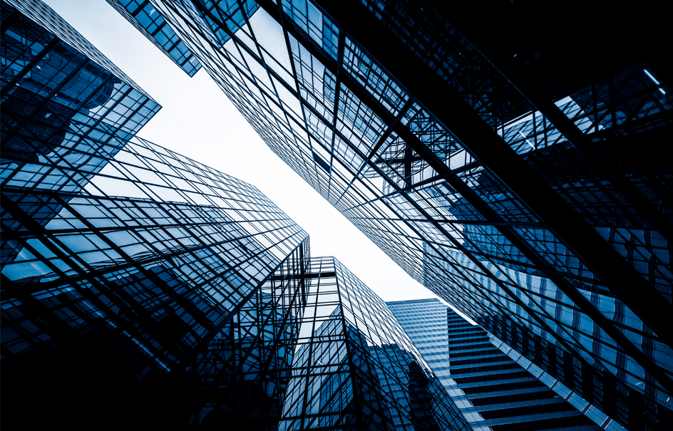 immeuble vue d'en bas, photographie d'architecture pour valoriser le bâtiment en Guadeloupe