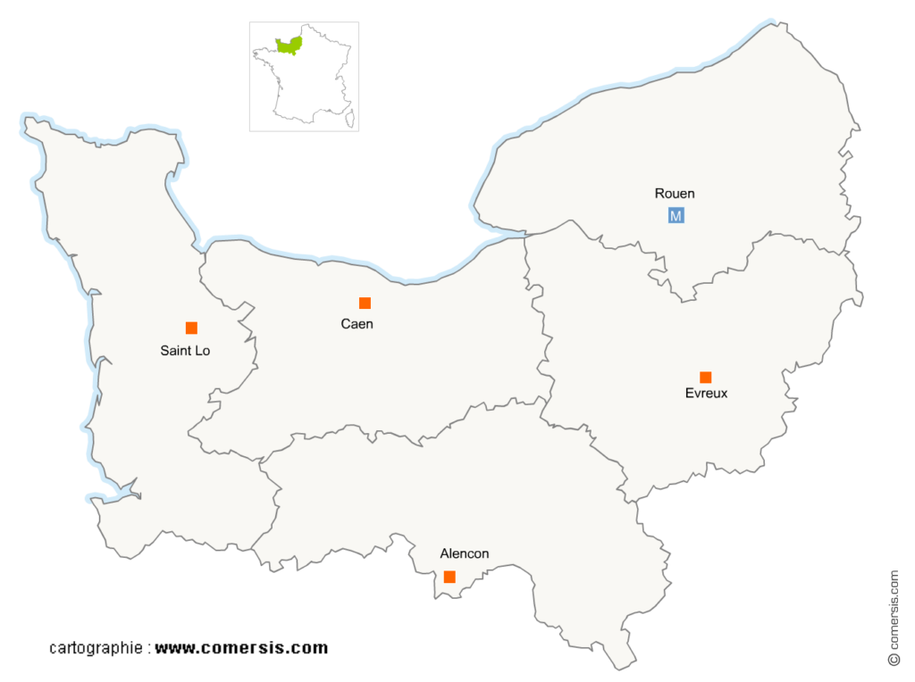 carte des photographes de Normandie